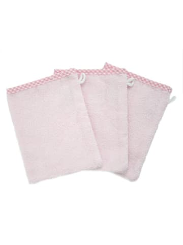 Wörner Waschhandschuh 3er Pack - Uni Rosa in rosa