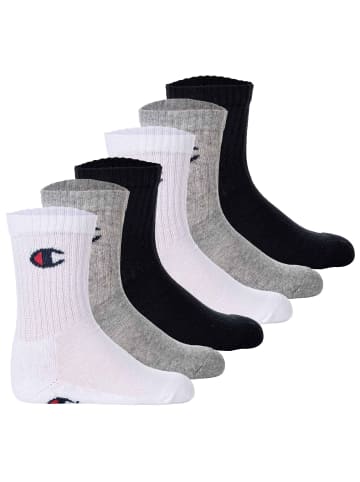 Champion Socken 6er Pack in Schwarz/Grau/Weiß