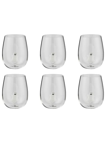 Butlers Trinkglas MERRY & JOY Gespenst 6er-Set in Weiß