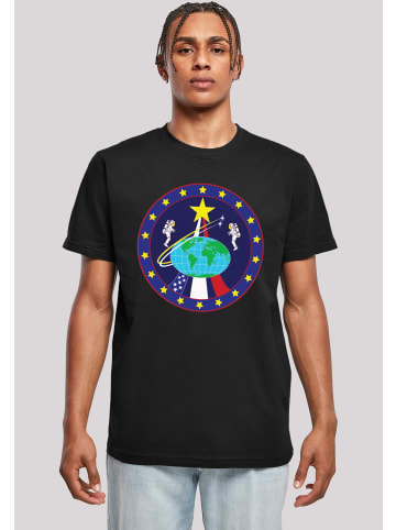 F4NT4STIC T-Shirt NASA Classic Globe Astronauts in schwarz