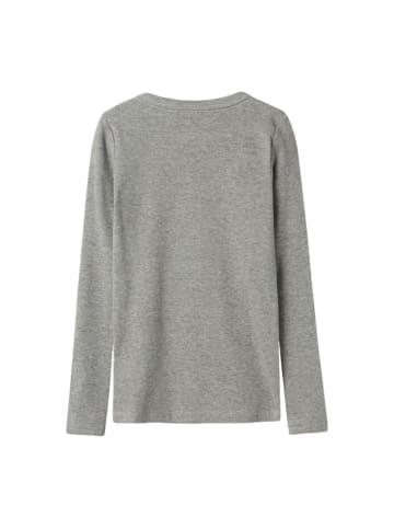 name it Name It Nakal Rib Langarmshirt Grey Melange 146/152