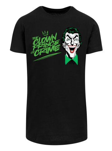 F4NT4STIC Long Cut T-Shirt DC Comis Batman Joker The Clown Prince Of Crime in schwarz