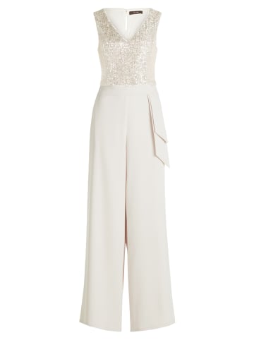 Vera Mont Jumpsuit mit Pailletten in Bright Pearl