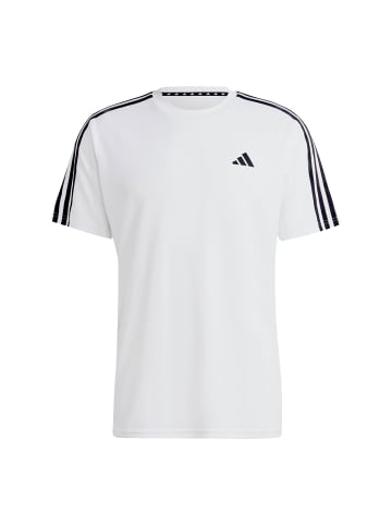adidas Train Essentials 3-Streifen Training T-Shirt in Weiß