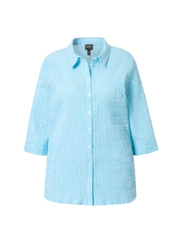 Ulla Popken Hemdbluse in tiefes aqua