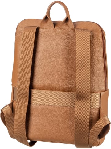 Mandarina Duck Rucksack / Backpack Mellow Leather Squared Backpack FZT38 in Indian Tan