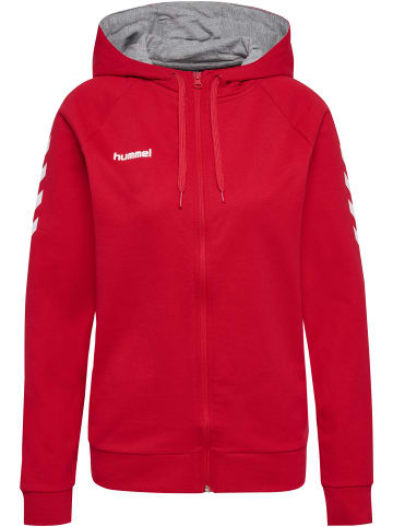 Hummel Reißverschluss Kapuzenpullover Hmlgo Damen in TRUE RED