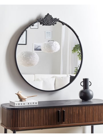 Beliani Dekospiegel SOMMANT in Schwarz - (W) 67 x (H) 76 x (L) 3 cm