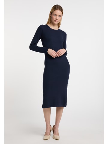 DreiMaster Klassik Damen Strickkleid in Marine