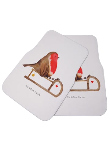 Mr. & Mrs. Panda Automatte Rotkehlchen Schlitten ohne Spruch in Weiß