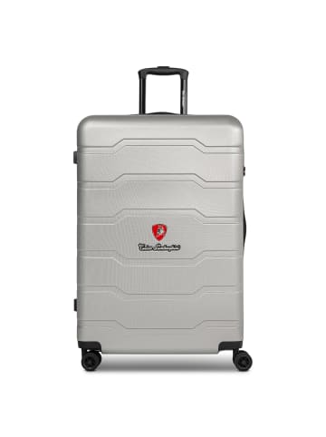Tonino Lamborghini Bologna 4 Rollen Trolley L 77 cm in silver