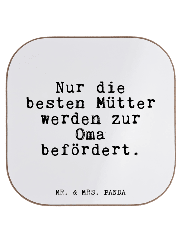 Mr. & Mrs. Panda Untersetzer Nur die besten Mütter... mit Spruch in Weiß