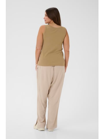 KAFFE curve Jerseytop KCcarina Tight fit in Petrified Oak