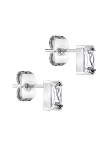 Tamaris Ohrstecker Baguette in silber