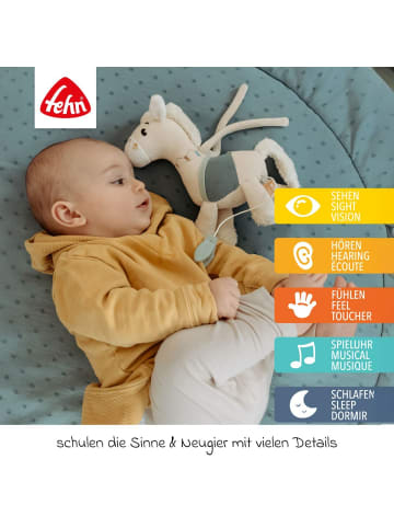 Fehn Mini-Spieluhr NATUR aus Bio-Baumwolle 23 in beige,blue