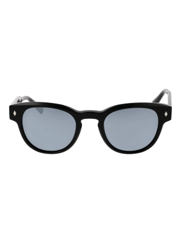 Bulget Männer Sonnenbrille Rund Schwarz