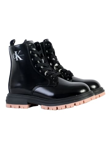 Calvin Klein Schnürstiefelette Jeans Lace-Up Bootie Schwarz