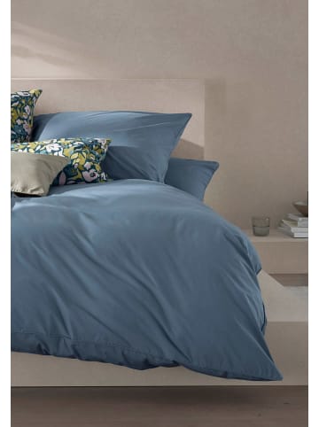 Hessnatur Perkal Bettwäsche-Set in stahlblau