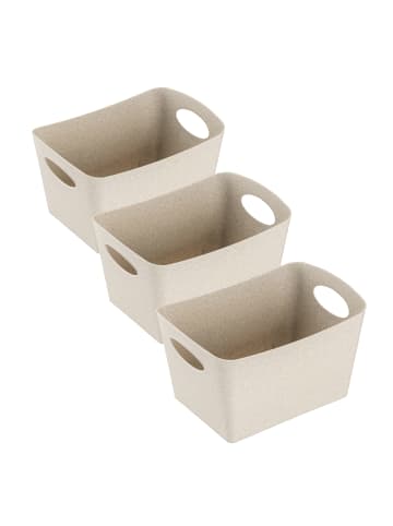 koziol BOXXX S - Aufbewahrungsbox 1l Set in recycled desert sand