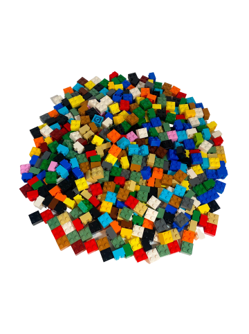 LEGO 2x2 Hochsteine Bunt 3003 500x Teile - ab 3 Jahren in multicolored