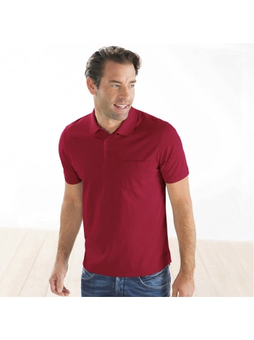 Ragman Poloshirt in weinrot