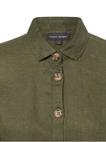 Franco Callegari Leinenbluse in khaki - 0056