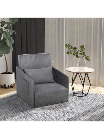 HOMCOM Einzelsofa-B70 x T76 x H77 cm-Grau