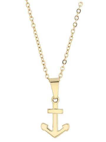 Adeliás Damen Anhänger aus Edelstahl in gold