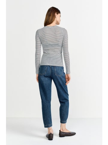 Rich & Royal Langarmshirt in weiß schoko - 0001