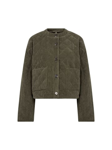 soyaconcept SC-BINDI 21 gesteppte Jacke mit Knopfleiste in Forest Night