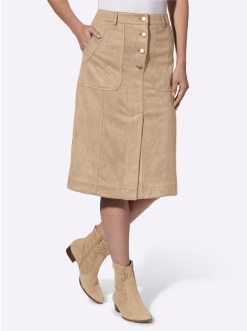 WITT WEIDEN Lederimitatrock in beige