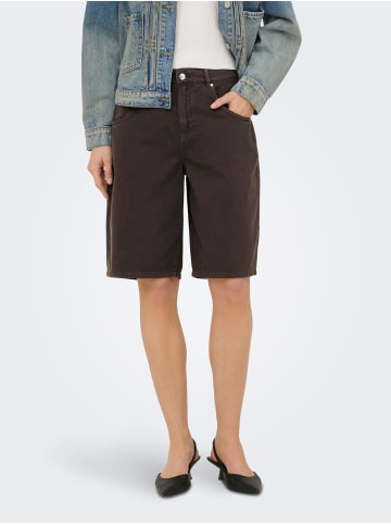 ONLY ONLMATE-SILLA REG BAGGY LONG SHORTS in Coffee Bean