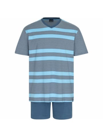 Ammann V-Kragen T-Shirt für Herren in blau