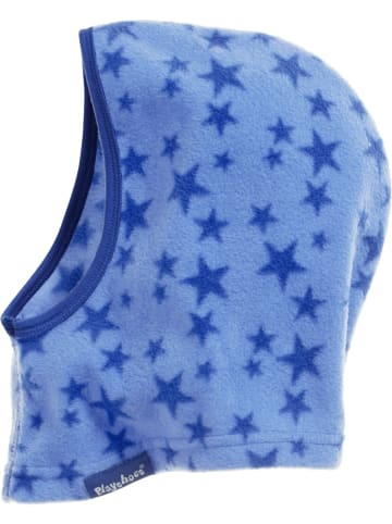 Playshoes Kinder Mütze "Fleece-Schlupfmütze Sterne" in Blau