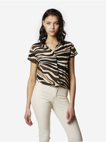 KOROSHI Damenhemd mit kurzen Ärmeln in bunt