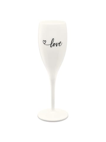 koziol CHEERS No. 1 LOVE 2.0 - Glas 100ml mit Druck in cotton white