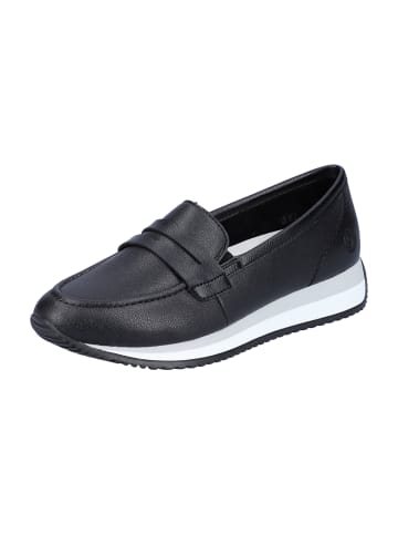 remonte Plateau Slipper in Schwarz