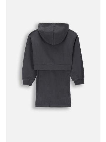 Coccodrillo Kleid mit Sweatshirt in schwarzgrau