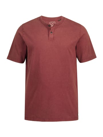 JP1880 Kurzarm T-Shirt in dunkel kirschrot