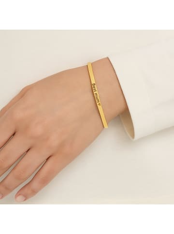 ANELY Armband mit Gravur Best mum und Herzchen in Gold