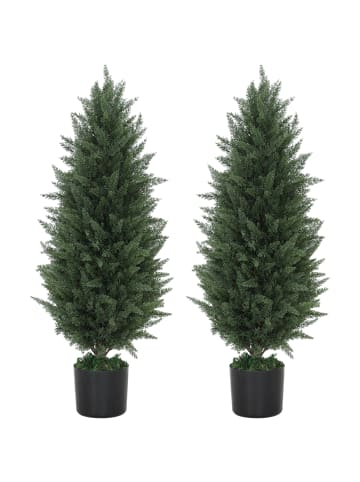 HOMCOM Künstliche Pflanzen-33L x 33B x 90H cm-Grün