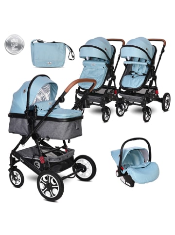 Lorelli Kombikinderwagen Lora 3 in 1 in blau