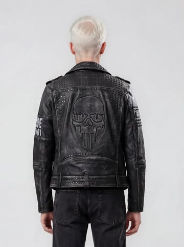 trueprodigy Lederjacke Dwayne in Schwarz