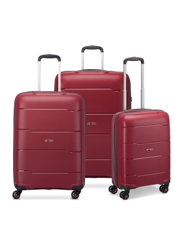 MODO by roncato Galaxy 4 Rollen Kofferset 3-teilig in dark red