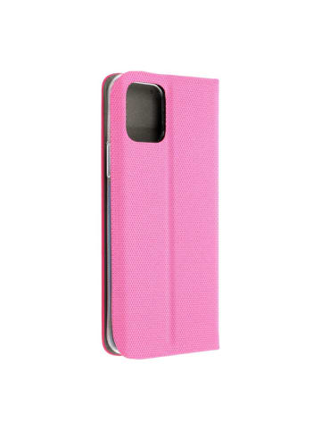 COFI 1453 Handyhülle mit Kartenfach Flipcase mit Magnetverschluss kompatibel in Pink