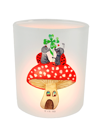 Mr. & Mrs. Panda kerzen windlicht Marienkäfer Fliegenpilz ohne S... in Transparent