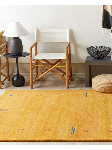 Beliani Kurzflor AKALAN in Gelb/Bunt - (W) 160 x (L) 230 cm