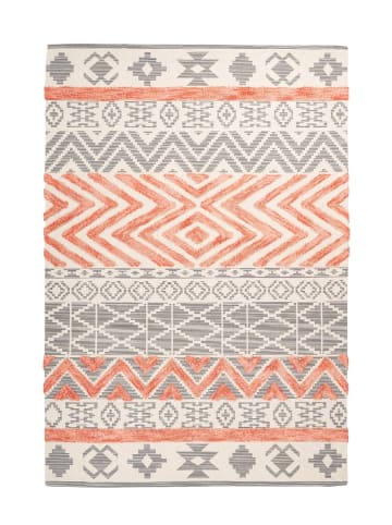 Kurzflor Teppich Elias 125 in Grau Apricot