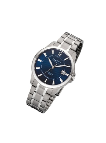 Regent Analog-Armbanduhr Regent Titan-Uhren silber, grau mittel (ca. 39mm)