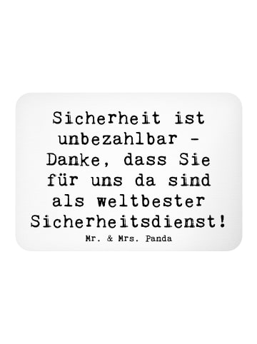 Mr. & Mrs. Panda magnet Spruch Weltbester Sicherheitsdienst mit ... in Weiß